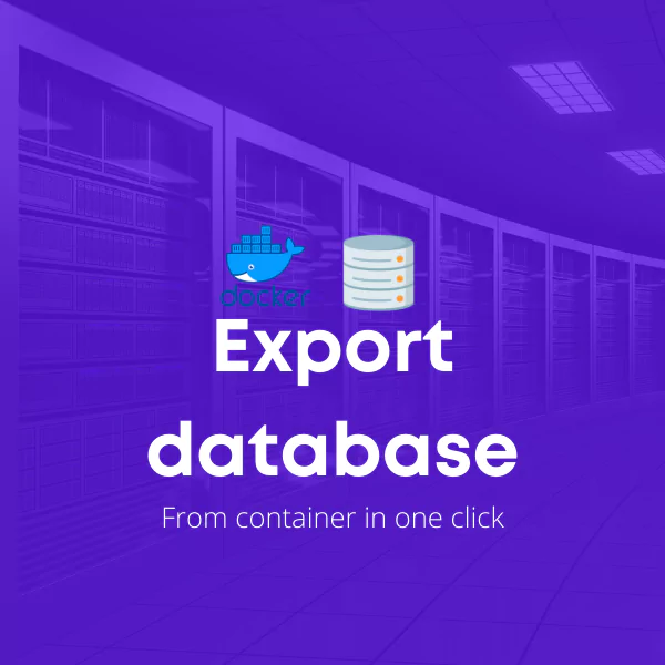 One-click container database export